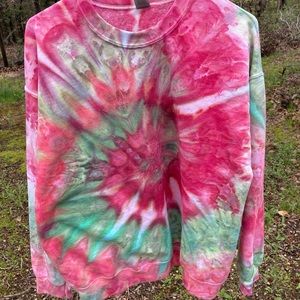 Watermelon swirl tie dye